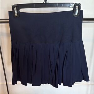 Navy Blue Pleated Women's Skirt